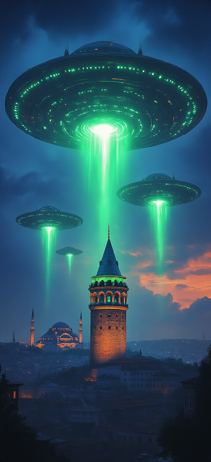 İstanbul'da Uzaylı İstilası Telefon Kılıfı - uzaylı istilası,  İstanbul,  telefon kapağı,  tasarım